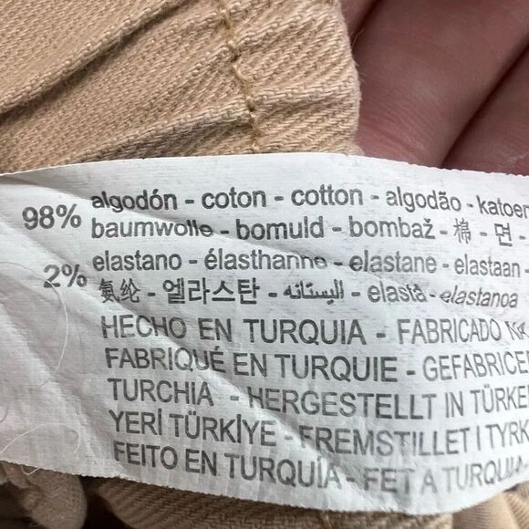 Bershka‎ Womens Beige High-Rise Elastic Cuff Casual Jogger Pants Size 36 USA 4 - Picture 4 of 7